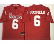 Oklahoma Sooners #6 Baker Mayfield Red College Football Jersey