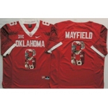 Oklahoma Sooners #6 Baker Mayfield Red Player Fashion Stitched NCAA Jersey