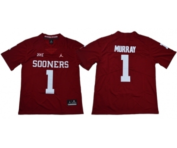 Sooners #1 Kyler Murray Red Jordan Brand Limited Stitched NCAA Jersey