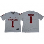 Sooners #1 Kyler Murray White Jordan Brand Limited Stitched NCAA Jersey