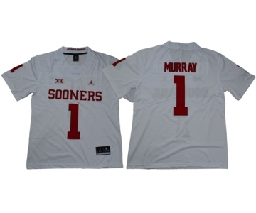 Sooners #1 Kyler Murray White Jordan Brand Limited Stitched NCAA Jersey