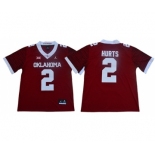 Sooners #2 Jalen Hurts Red Jordan Brand Limited New XII Stitched College Jersey