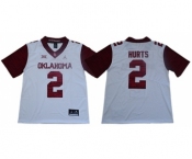 Sooners #2 Jalen Hurts White Jordan Brand Limited New XII Stitched College Jersey