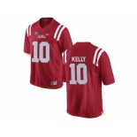 Men's Ole Miss Rebels Chad Kelly #10 College Football Limited Jersey - Red