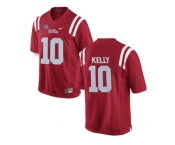 Men's Ole Miss Rebels Chad Kelly #10 College Football Limited Jersey - Red