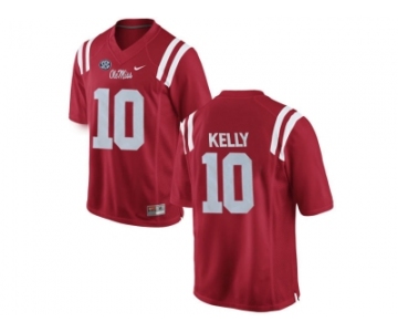 Men's Ole Miss Rebels Chad Kelly #10 College Football Limited Jersey - Red