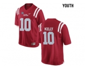 Youth Ole Miss Rebels Chad Kelly #10 College Football Limited Jersey - Red