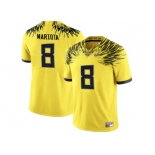 2016 Men's Oregon Duck Marcus Mariota #8 College Football Electric Lightning Limited Jerseys - Yellow