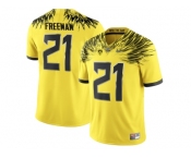 2016 Men's Oregon Duck Royce Freeman #21 College Football Electric Lightning Limited Jerseys - Yellow