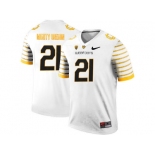 2016 Men's Oregon Ducks Spring Game Mighty Oregon #21 Webfoot 100th Rose Bowl Game Elite Jersey - White