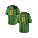 Men's Oregon Duck Marcus Mariota #8 College Football Limited Jerseys - Apple Green