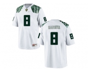 Men's Oregon Duck Marcus Mariota #8 College Football Limited Jerseys - White