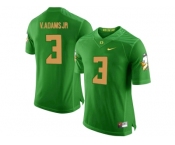 Men's Oregon Ducks Vernon Adams Jr.#3 College Football Limited Jersey - Apple Green