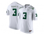 Men's Oregon Ducks Vernon Adams Jr.#3 College Football Limited Jersey - White