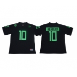 Oregon Ducks #10 Justin Herbert Black Nike College Football Jersey