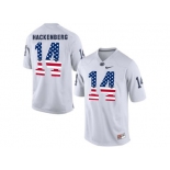 2016 US Flag Fashion Mens Penn State Nittany Lions Christian Hackenberg #14 College Football Limited Jersey - White