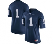 Men's Penn State Nittany Lions #1 KJ Hamler NCAA Navy Blue Stitched Jersey Without Name