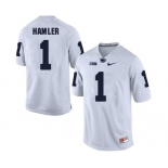 Men's Penn State Nittany Lions #1 KJ Hamler NCAA White Stitched Jersey