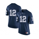 Men's Penn State Nittany Lions #12 Mac Hippenhammer NCAA Navy Blue Stitched Jersey Without name