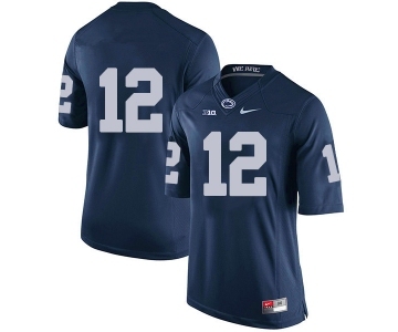 Men's Penn State Nittany Lions #12 Mac Hippenhammer NCAA Navy Blue Stitched Jersey Without name