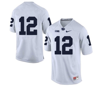 Men's Penn State Nittany Lions #12 Mac Hippenhammer NCAA White Stitched Jersey Without name