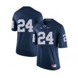 Men's Penn State Nittany Lions #24 Miles Sanders NCAA Navy Blue Stitched Jersey Without Name