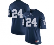 Men's Penn State Nittany Lions #24 Miles Sanders NCAA Navy Blue Stitched Jersey Without Name