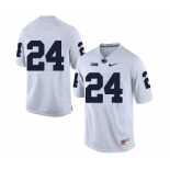 Men's Penn State Nittany Lions #24 Miles Sanders NCAA White Stitched Jersey Without Name