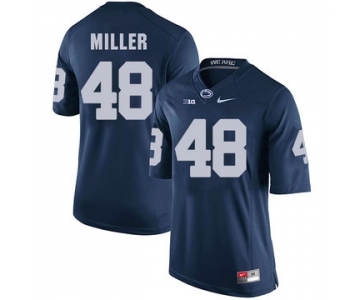 Men's Penn State Nittany Lions #48 Shareef Miller NCAA Navy Blue Stitched Jersey