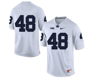 Men's Penn State Nittany Lions #48 Shareef Miller NCAA White Stitched Jersey Without Name