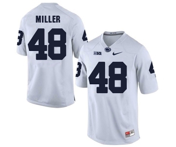 Men's Penn State Nittany Lions #48 Shareef Miller NCAA White Stitched Jersey