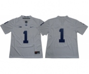 Nittany Lions #1 White Limited Stitched NCAA Jersey