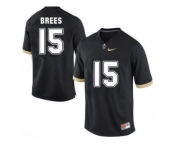 Purdue Boilermakers Drew Brees #15 College Football Jersey - Black