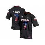 2016 US Flag Fashion-Men's South Carolina Gamecocks Jadeveon Clowney #7 College Football Jersey - Black