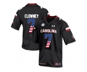 2016 US Flag Fashion-Men's South Carolina Gamecocks Jadeveon Clowney #7 College Football Jersey - Black