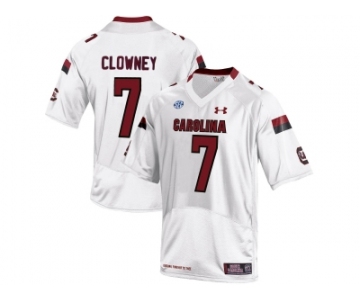 Men's South Carolina Gamecocks Jadeveon Clowney #7 College Football Jersey - White