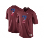 2016 US Flag Fashion-2016 Men's Stanford Cardinal #7 College Football Jersey - Cardinal