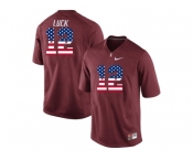 2016 US Flag Fashion-2016 Men's Stanford Cardinal Andrew Luck #12 College Football Jersey - Cardinal