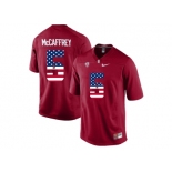 2016 US Flag Fashion-2016 Men's Stanford Cardinal Christian McCaffrey #5 College Football Jersey - Cardinal