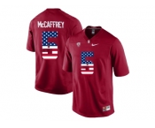 2016 US Flag Fashion-2016 Men's Stanford Cardinal Christian McCaffrey #5 College Football Jersey - Cardinal