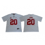 Stanford Cardinal #20 Bryce Love White Nike College Football Jersey