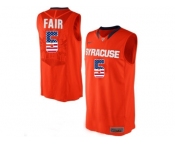 2016 US Flag Fashion Men's Syracuse Orange C.J Fair #5 College Authentic Basketball Jersey - Orange