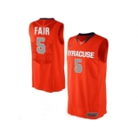 Men's Syracuse Orange C.J Fair #5 College Authentic Basketball Jersey - Orange