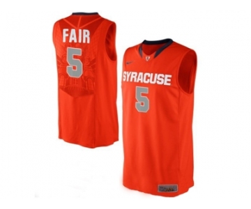 Men's Syracuse Orange C.J Fair #5 College Authentic Basketball Jersey - Orange