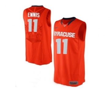 Men's Syracuse Orange Tyler Ennis #11 College Authentic Basketball Jersey - Orange