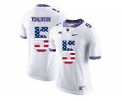 2016 US Flag Fashion Men's TCU Horned Frogs LaDainian Tomlinson #5 College Limited Football Jersey - White