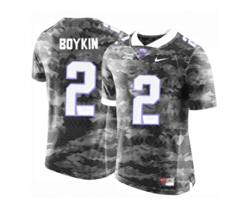 Men's TCU Horned Frogs Trevone Boykin #2 College Limited Football Jersey - Grey