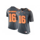 2016 Tennessee Volunteers Peyton Manning #16 College Football Limited Jersey - Grey