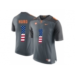 2016 US Flag Fashion 2016 Tennessee Volunteers Jalen Hurd #1 College Football Limited Jersey - Grey