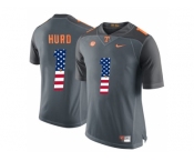 2016 US Flag Fashion 2016 Tennessee Volunteers Jalen Hurd #1 College Football Limited Jersey - Grey